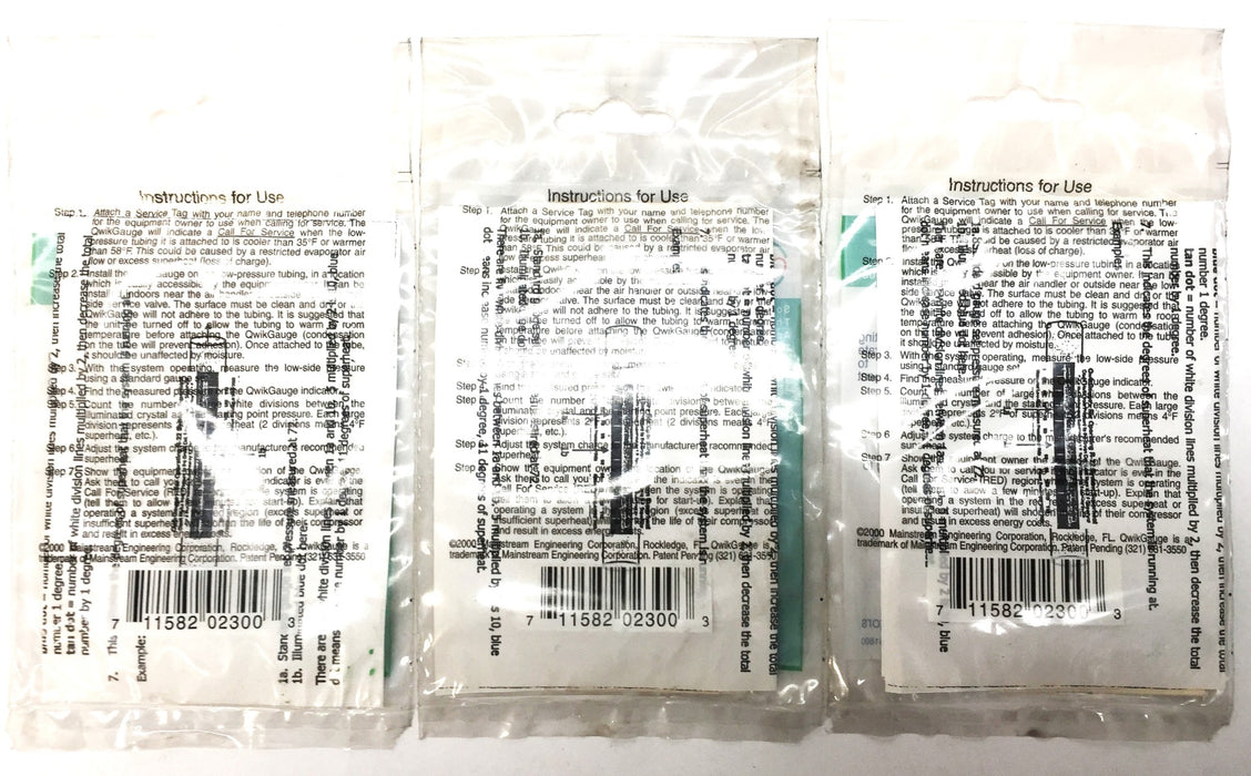 Qwik Gauge Superheat Indicator for R-22 Air Conditioners QT2300 [Lot of 3] NOS