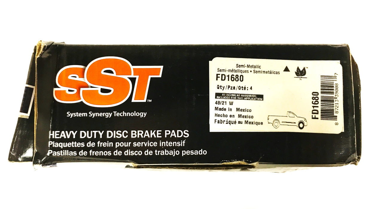 SST Raybestos Semi-Metallic Brake Pad Set FD1680 NOS