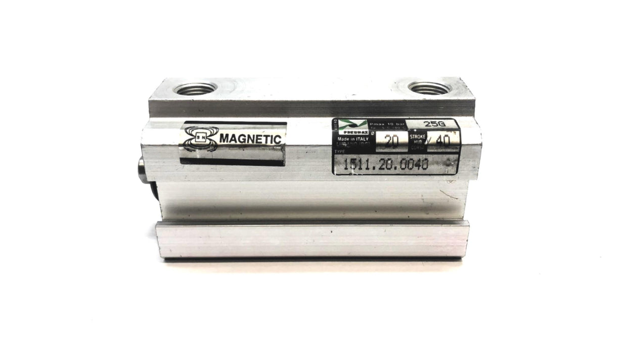 Pneumax Magnetic Double Acting Compact Cylinder 1511.20.0040 USED