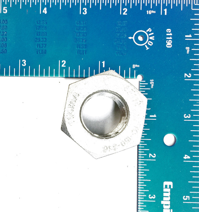 Stainless Steel Hex Reducing Bushing 1-1/4" x 3/4" (TC-150-316) SP114 NOS