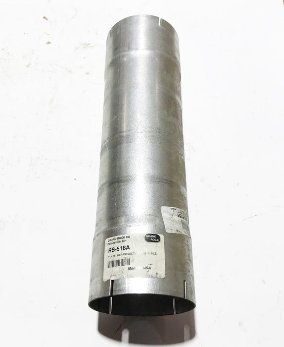 Grand Rock 5" x 18" Aluminized Exhaust Repair Section RS-518A NOS