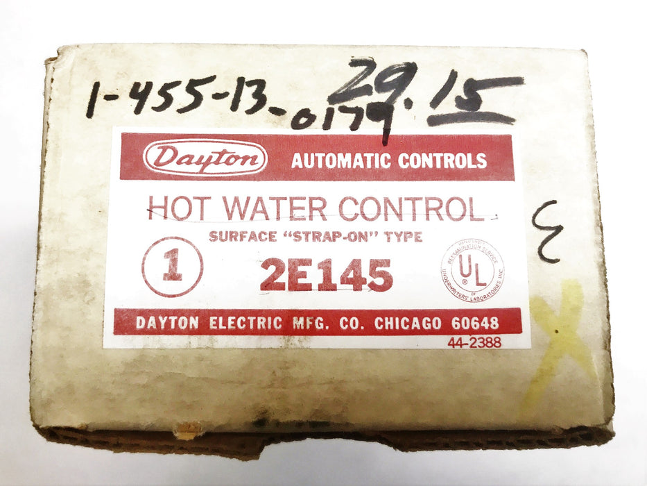 Dayton Hot Water Control 2E145 NOS
