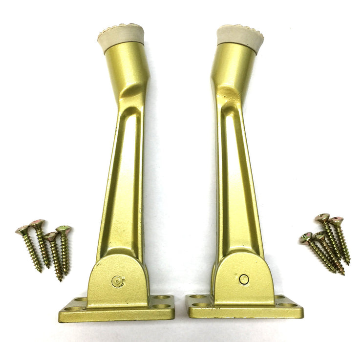 Taymor 4-Hole Gold Color Kick-Down Door Stopper 25-4649GD [Lot of 2] NOS