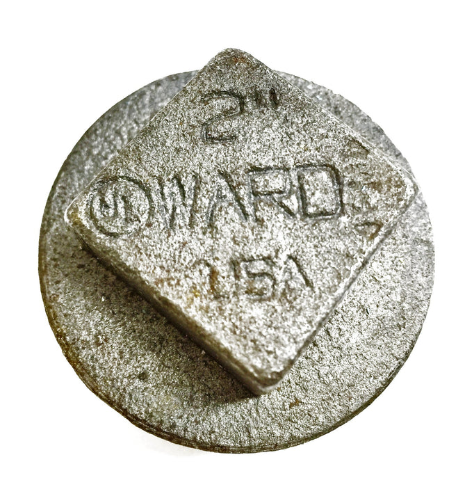 Ward 2" Threaded Square Head Pipe Plug USED