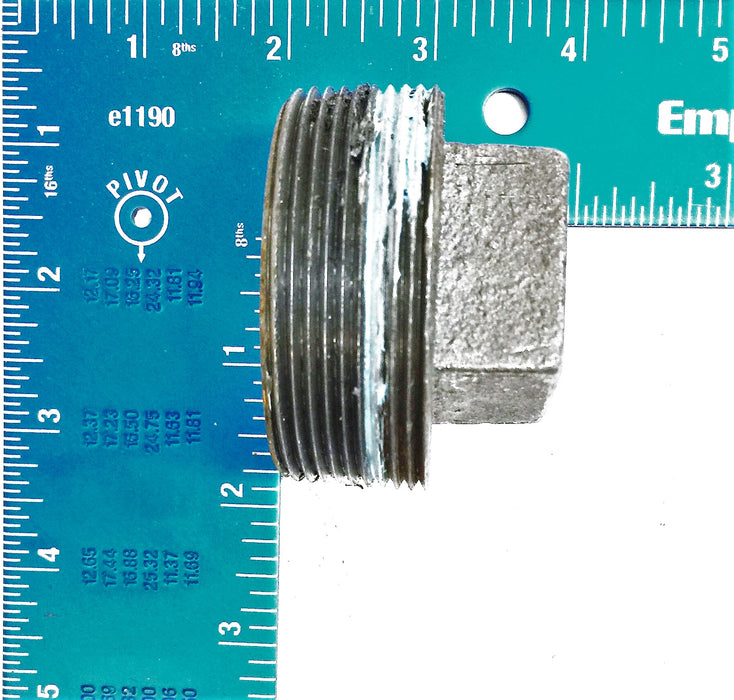 Ward 2" Threaded Square Head Pipe Plug USED
