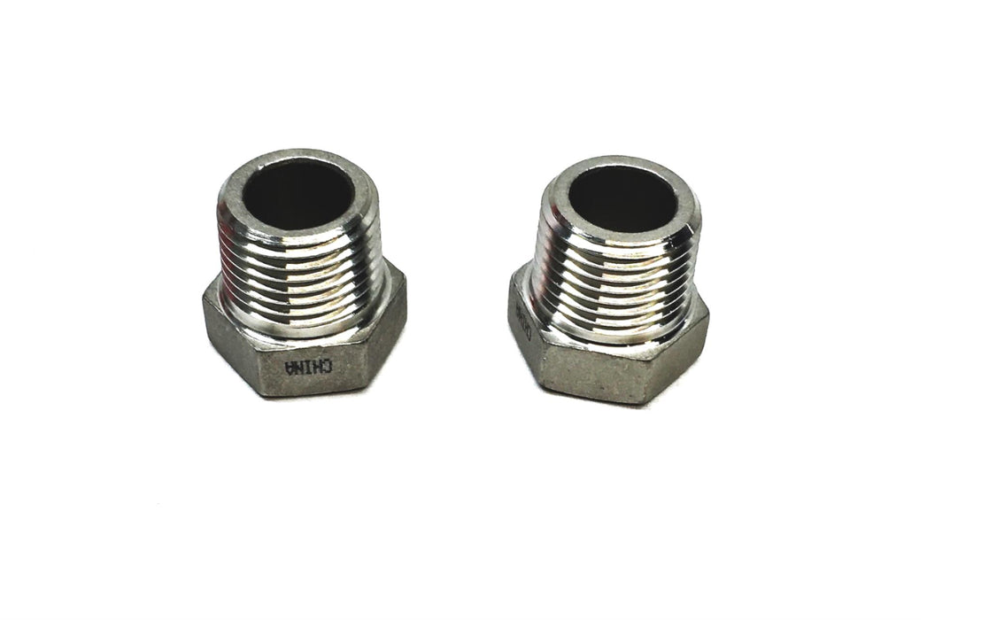Unbranded 1/2 Inch Hex Head Reducing Bushing MB-316 [Lot of 2] NOS