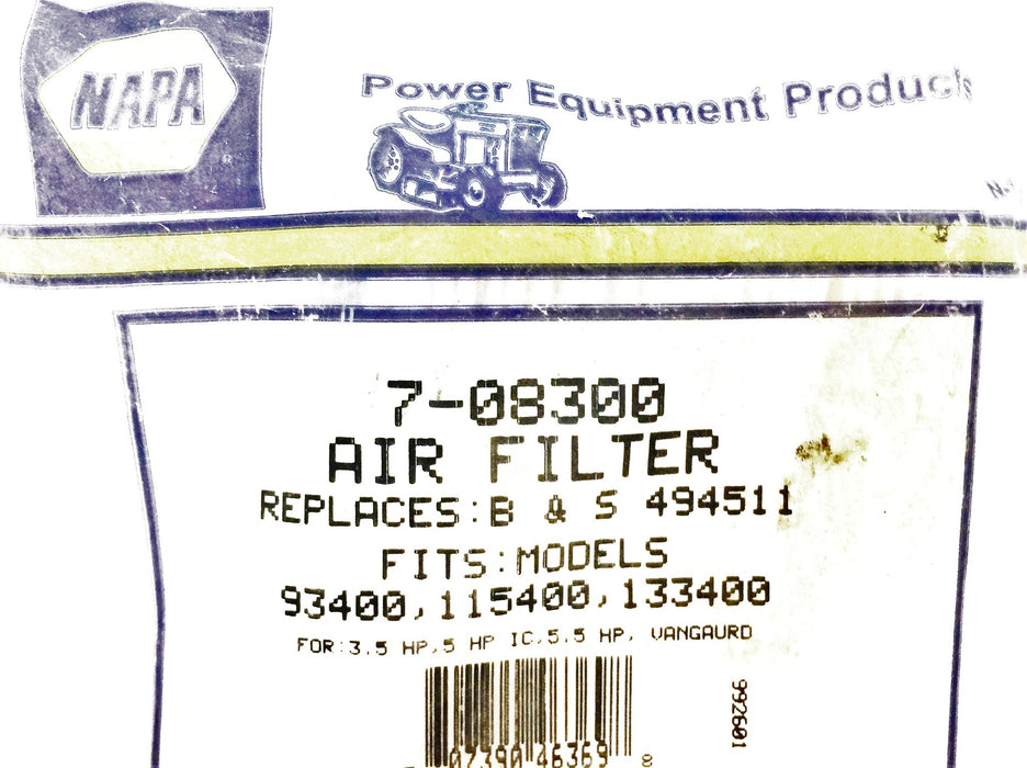 Napa Air Filter 7-08300 [Lot of 2] NOS