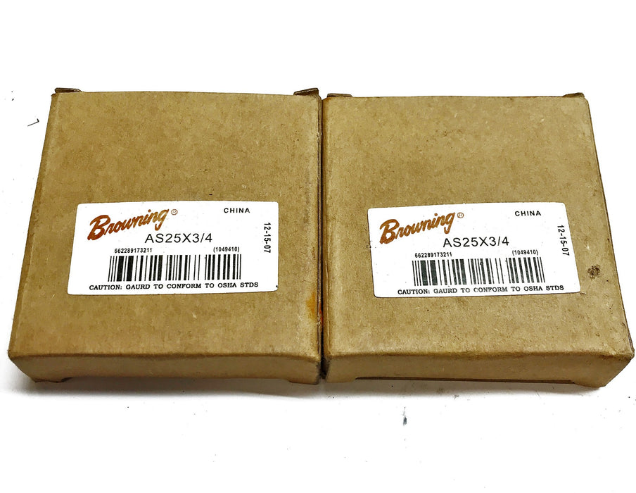 Browning Sheave AS25X3/4 [Lot of 2] NOS