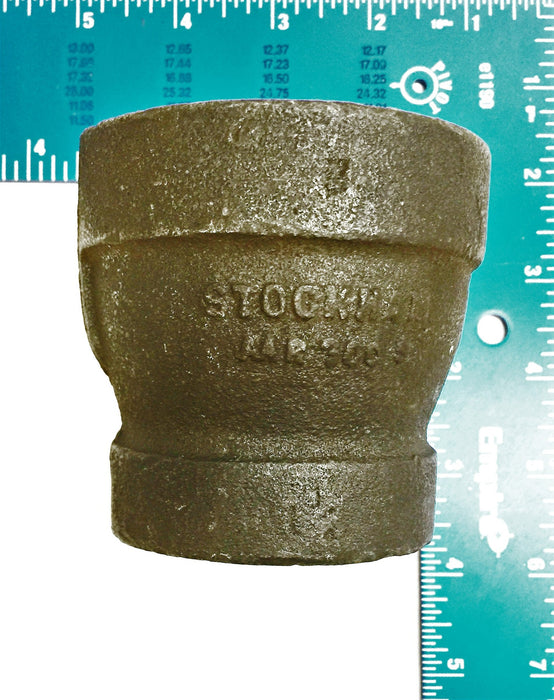 Stockham 2" x 1-1/2" Black Reducing Coupling USED