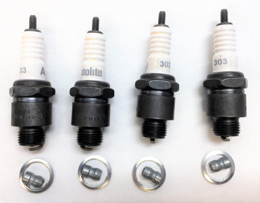 AUTOLITE Copper Core Spark Plug 303 [Lot of 4] NOS