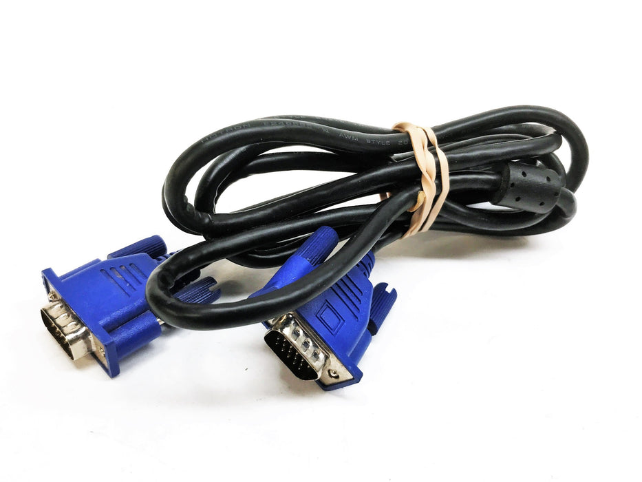 Unbranded 6 Foot 15pin Male to Male VGA Cable 50.7L005.001-R [Lot of 4] USED