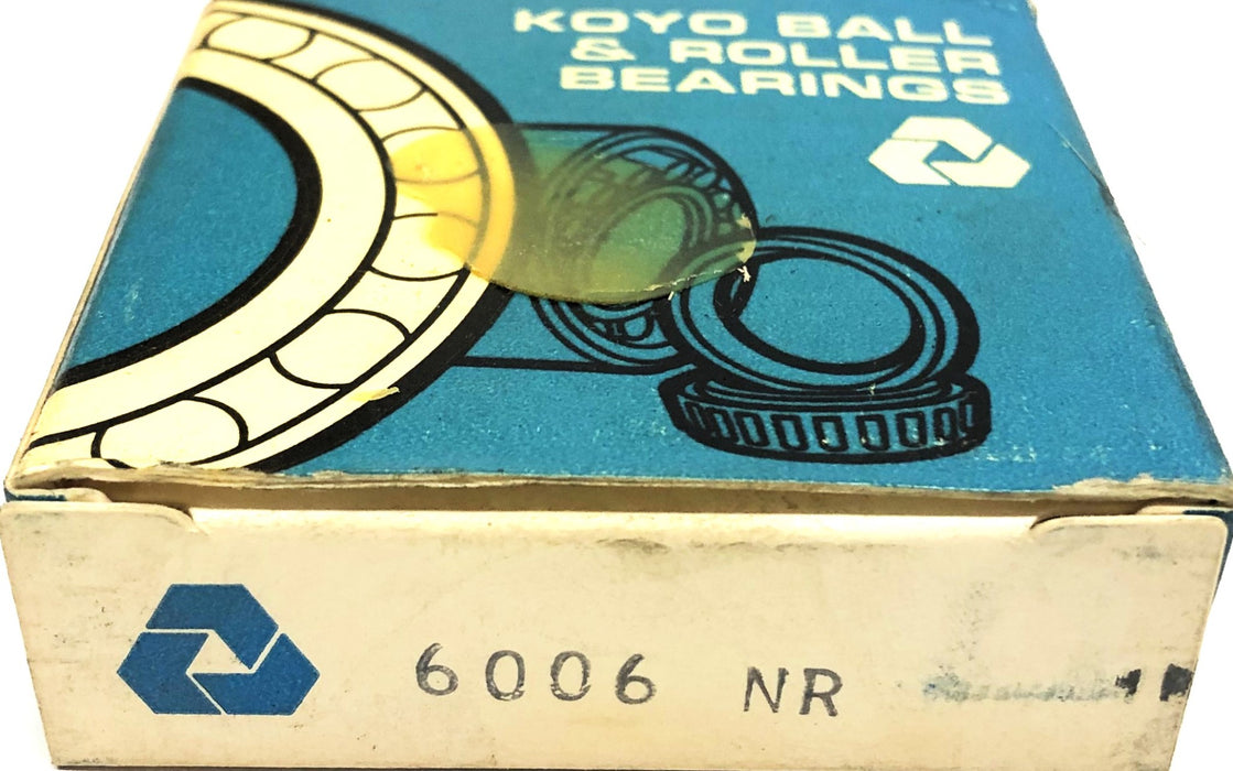 Koyo Deep Groove Ball Bearing 6006-NR [Lot of 3] NOS