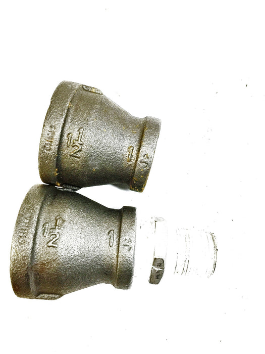 Iron Bell Reducer 1-1/2" x 1" [Lot of 2] USED