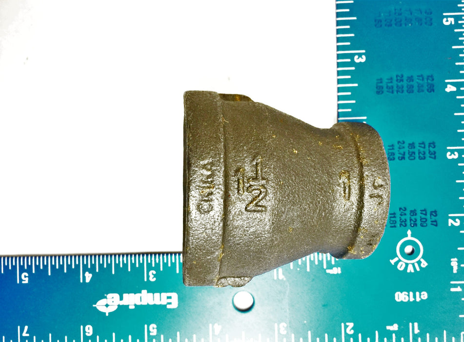 Iron Bell Reducer 1-1/2" x 1" [Lot of 2] USED
