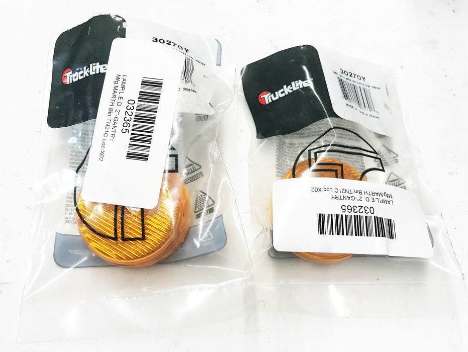 Truck-Lite Amber Marker/Clearance Light 30270Y [Lot of 2] NOS