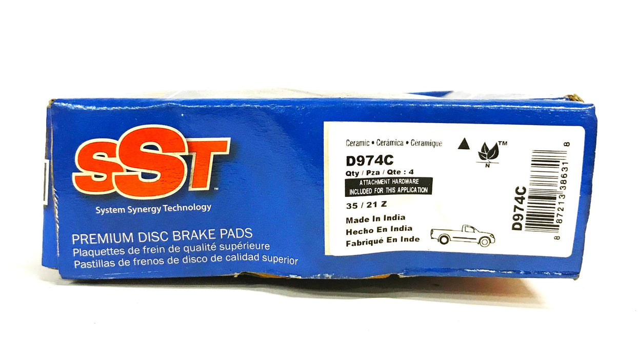 SST Raybestos Semi-Metallic Brake Pad Set D974C NOS