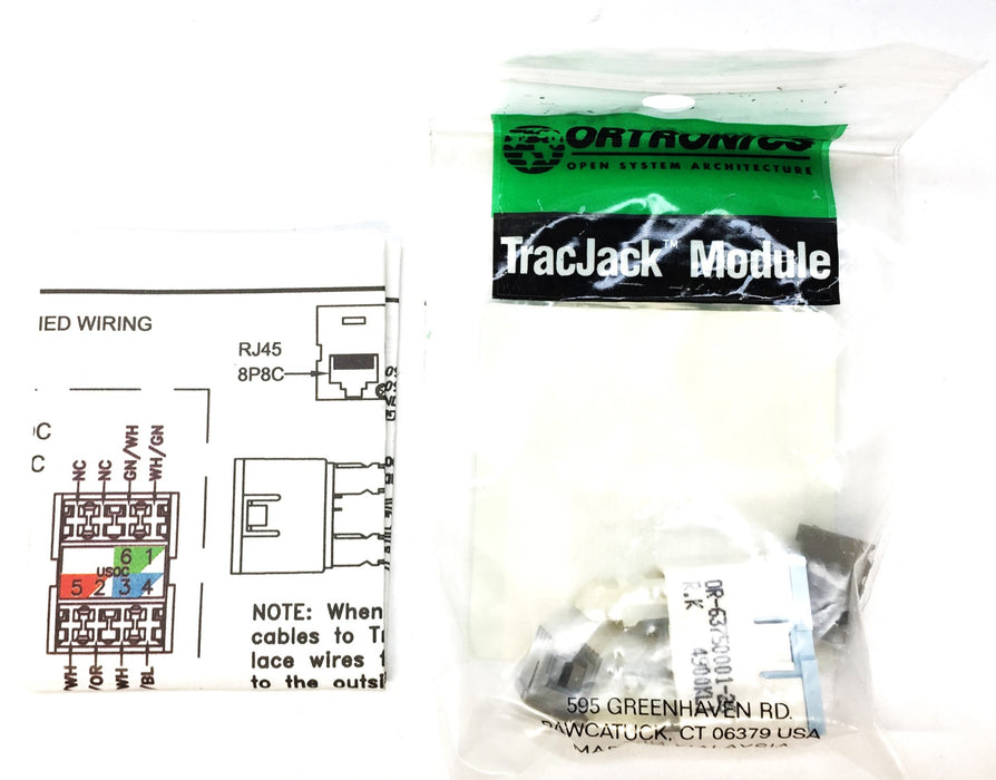 Ortronics Blue Trac Jack Module OR-63750001-26 (6NT09) NOS