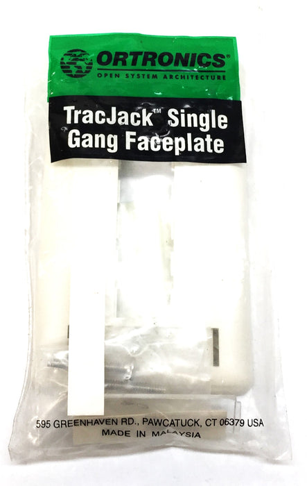 Ortronics Trac Jack Single Gang Faceplate OR-40300547 [Lot of 9] NOS