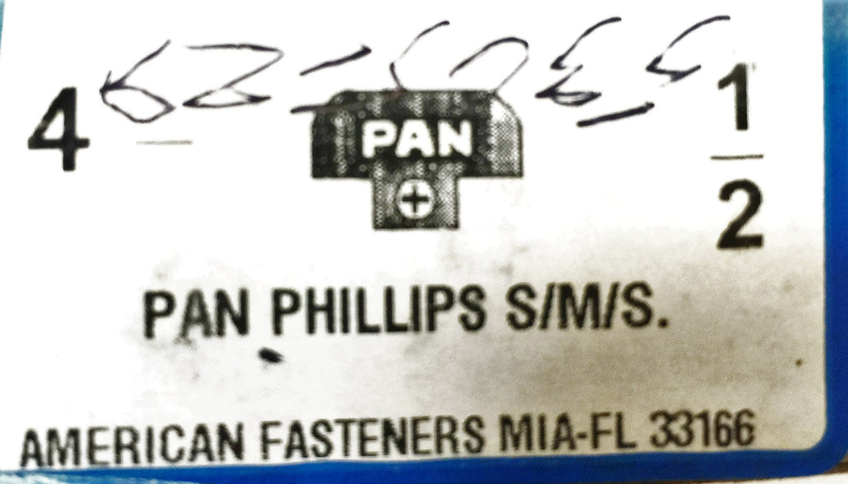 American Fasteners Pan Phillips S/M/S Screw 716043  (200 pcs.) NOS