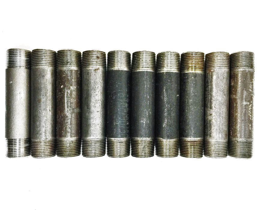 Steel Pipe Nipple 3/4" x 4-1/2" L [Lot of 10] NOS