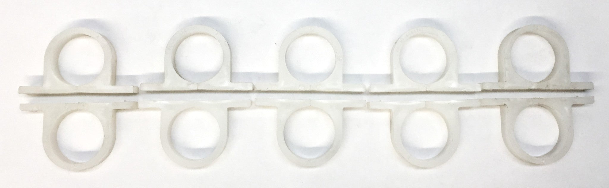 RHEEM White Plastic Hose Tube Cable Clamp 81-40481-07 [Lot of 10] NOS