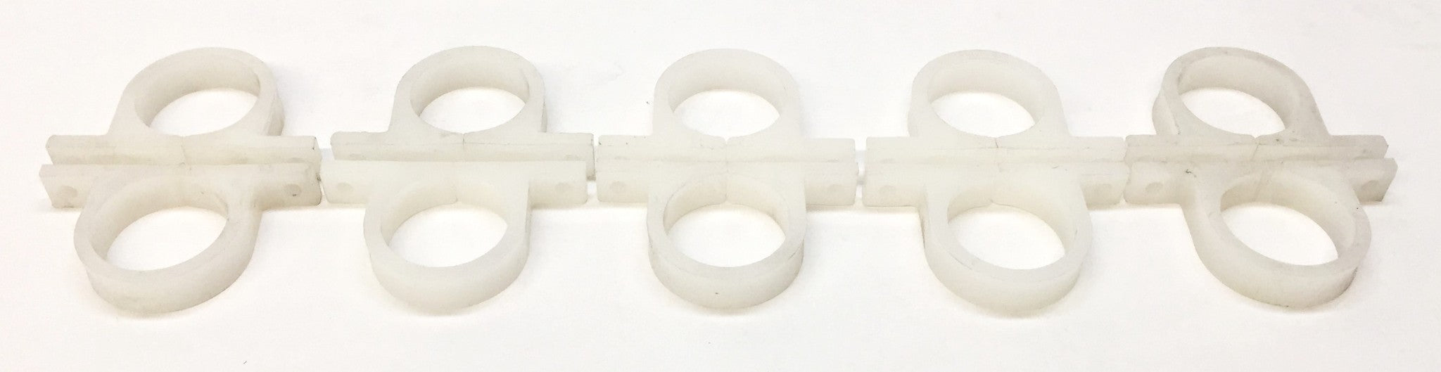 RHEEM White Plastic Hose Tube Cable Clamp 81-40481-07 [Lot of 10] NOS