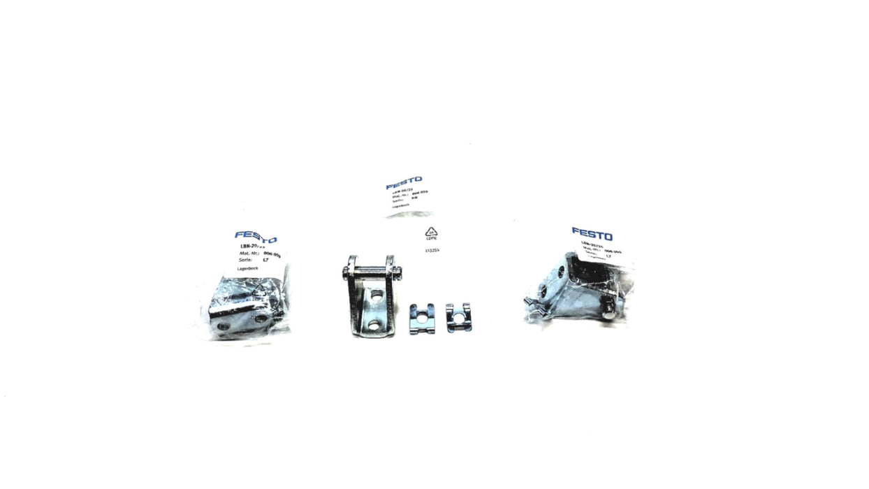 Festo Clevis Foot Mounting Kit LBN-20/25 (006059) [Lot of 3] NOS