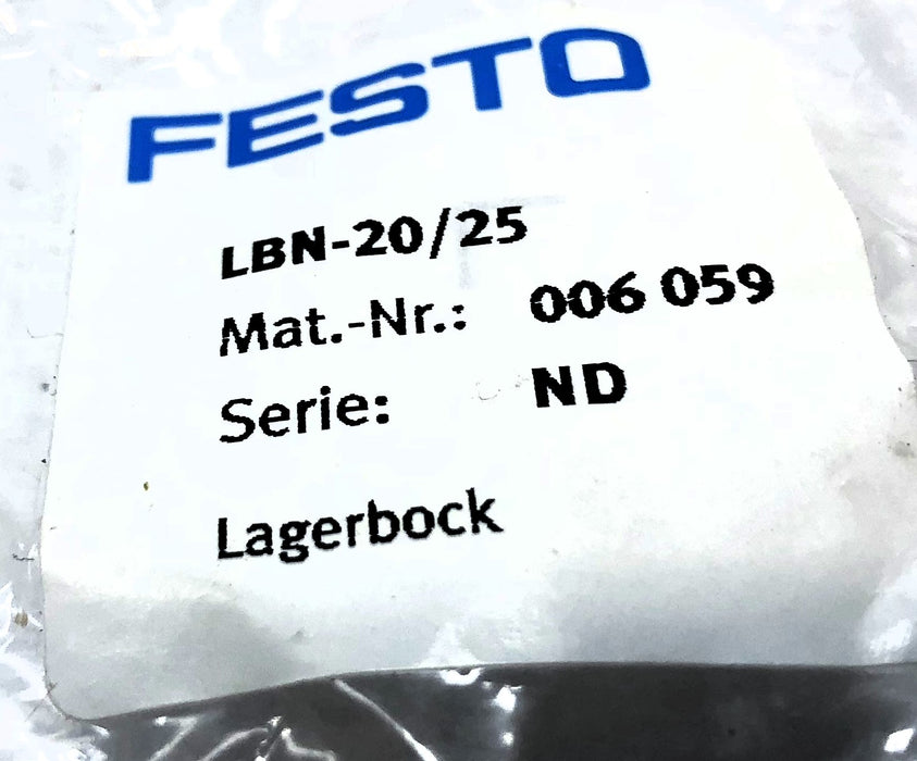 Festo Clevis Foot Mounting Kit LBN-20/25 (006059) [Lot of 3] NOS
