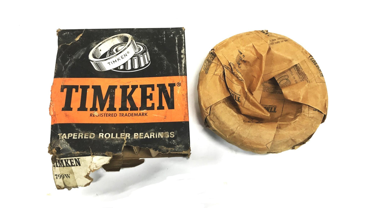Timken Tapered Roller Bearing Cone 799W NOS