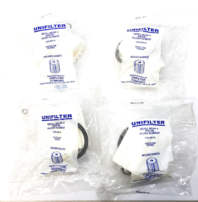 Unifilter Refill Rayon Filter Element RF-4 [Lot of 4] NOS