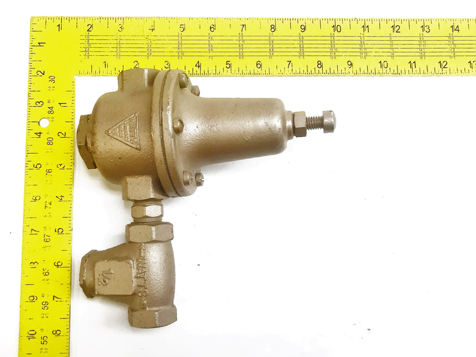 Watts 1/2" Regulator Valve with 1/2" Strainer 223 USED