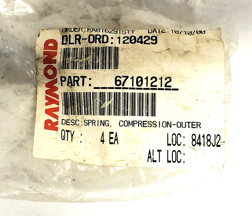 Raymond Compression Outer Spring 671-012/12 NOS