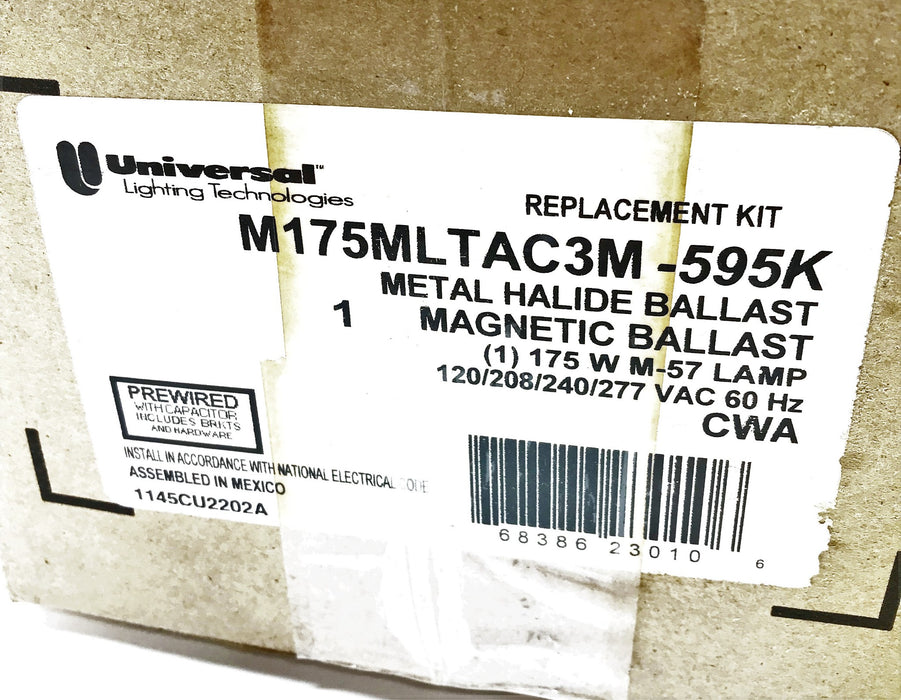 Universal Lighting Metal Halide Electric Ballast M175MLTAC3M-595K NOS