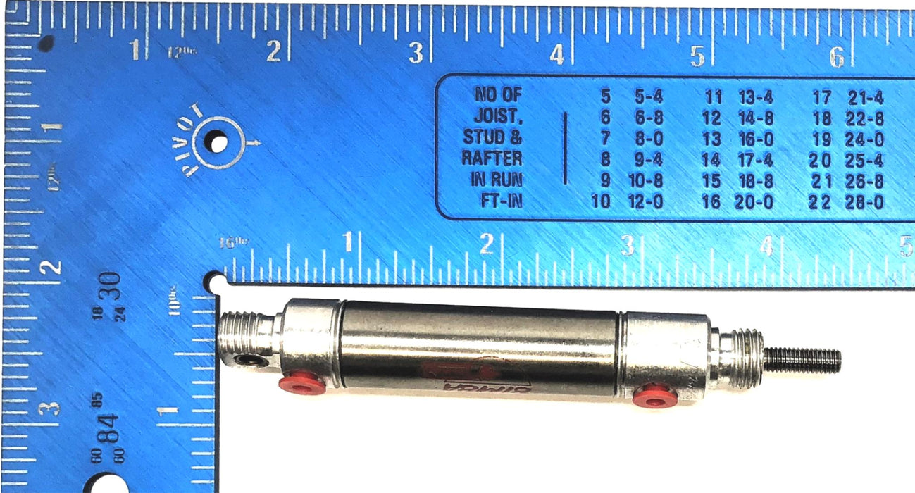 Bimba Pneumatic Cylinder (NO NUTS) 021-DXP NOS