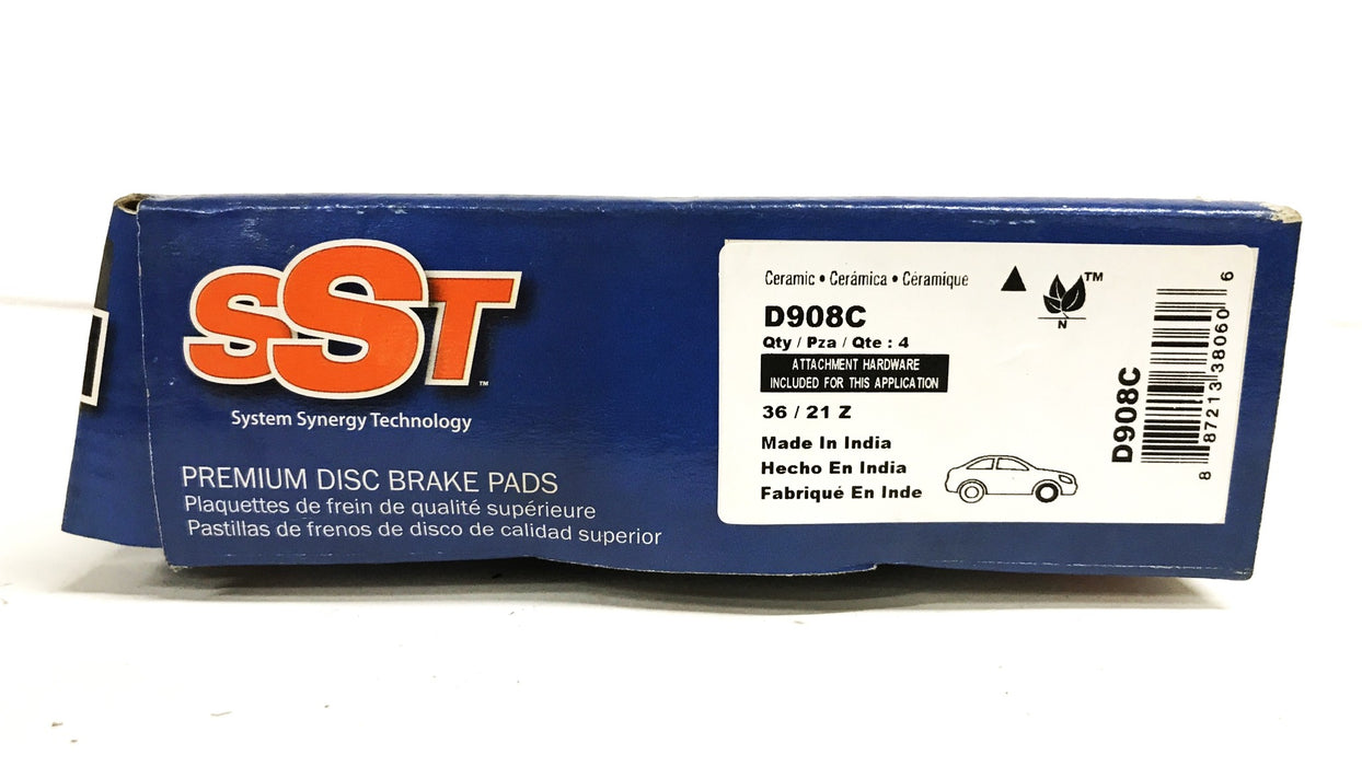 SST Raybestos Semi-Metallic Brake Pad Set D908C NOS