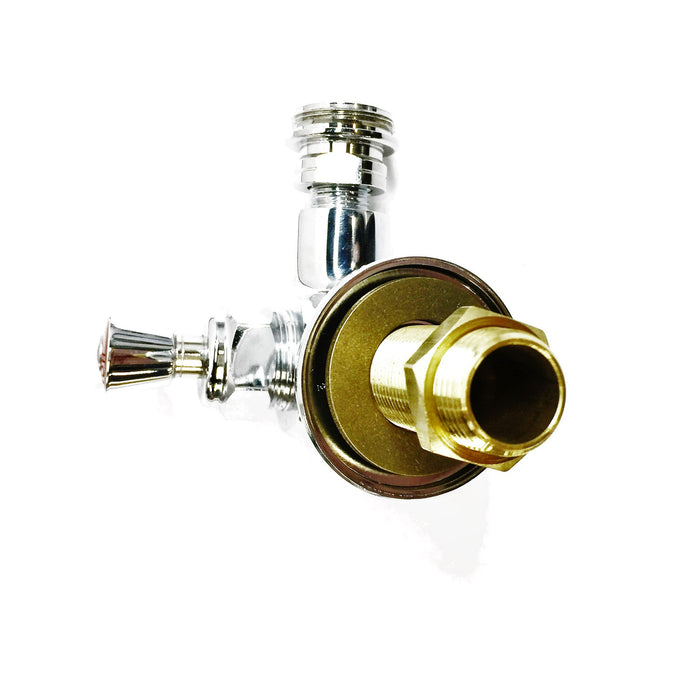 Chrome HOT Lever Faucet Handle Assembly NOS