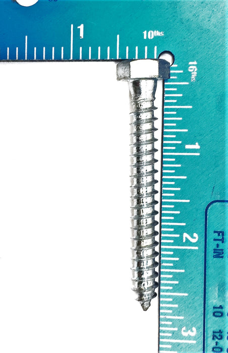 Unbranded 5/16 X 2-1/2 Steel Hex Lag Screws Zinc 3140L (50 pcs.) NOS
