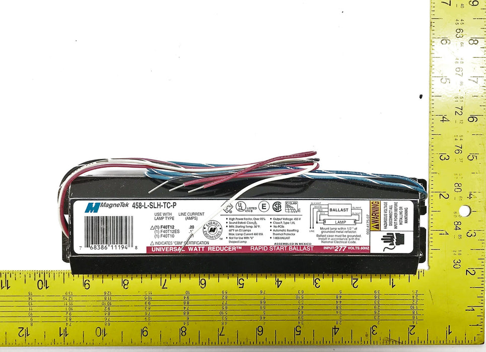 GE/Magnetek Universal Fluorescent Ballast 458-L-SLH-TC-P [Lot of 2] NOS