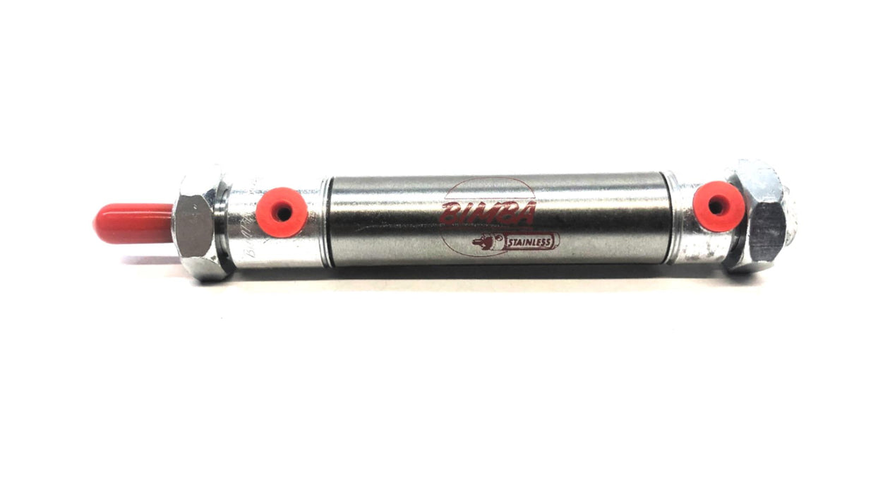 Bimba Pneumatic Cylinder W/ 2 Nuts MRS-021-DXP NOS
