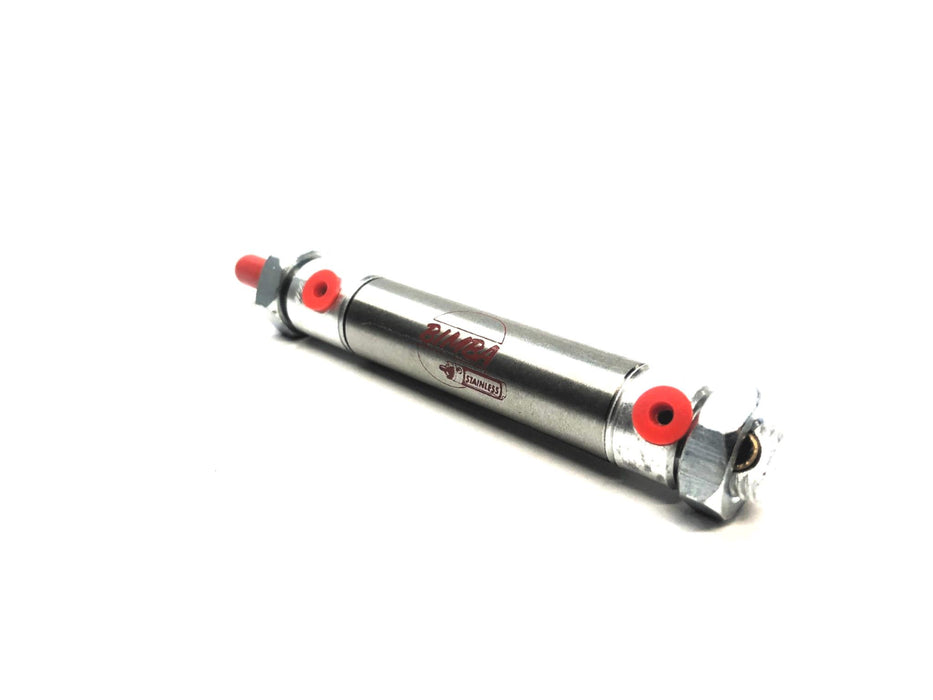 Bimba Pneumatic Cylinder W/ 2 Nuts MRS-021-DXP NOS