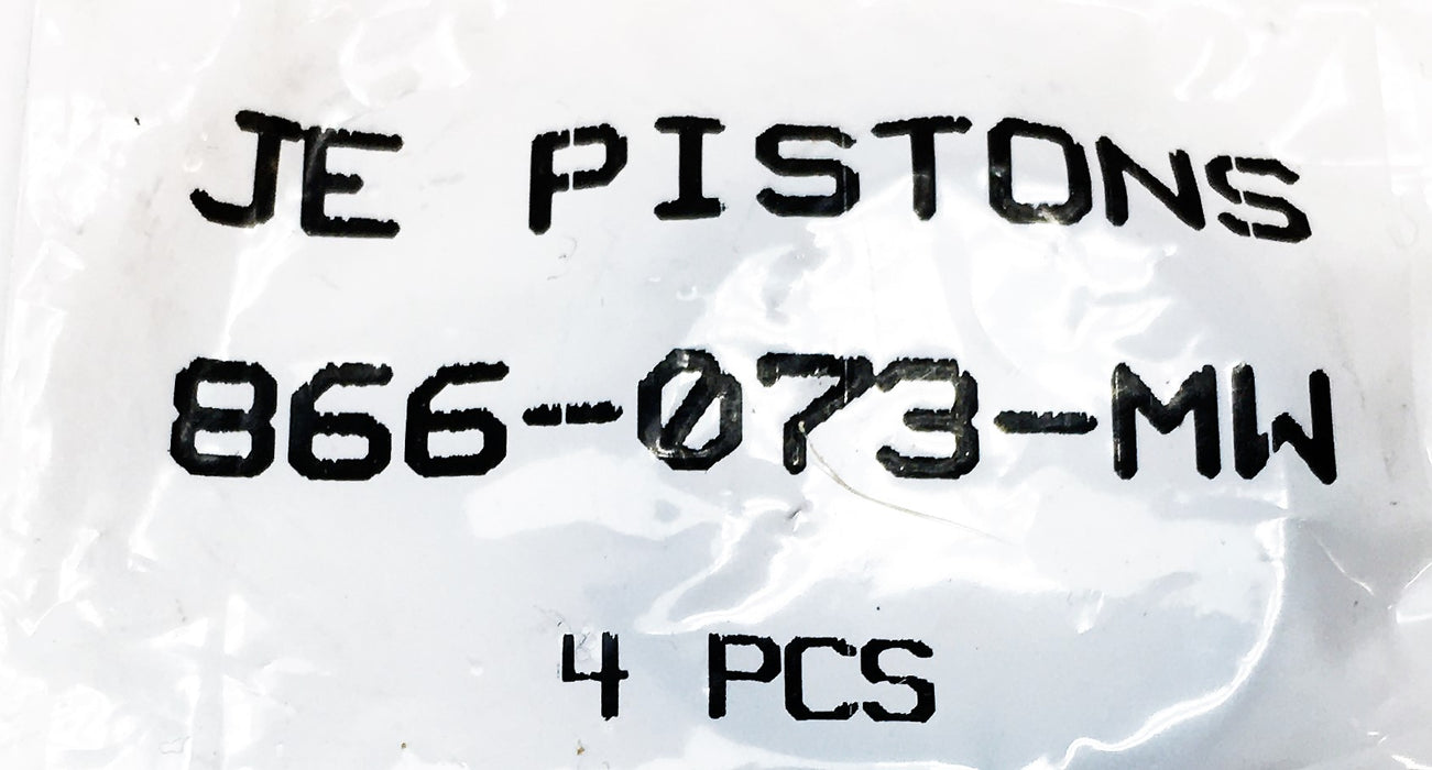 JE Pistons 4 Piece Set Wire Lock 866-073-MW [Lot of 2] NOS