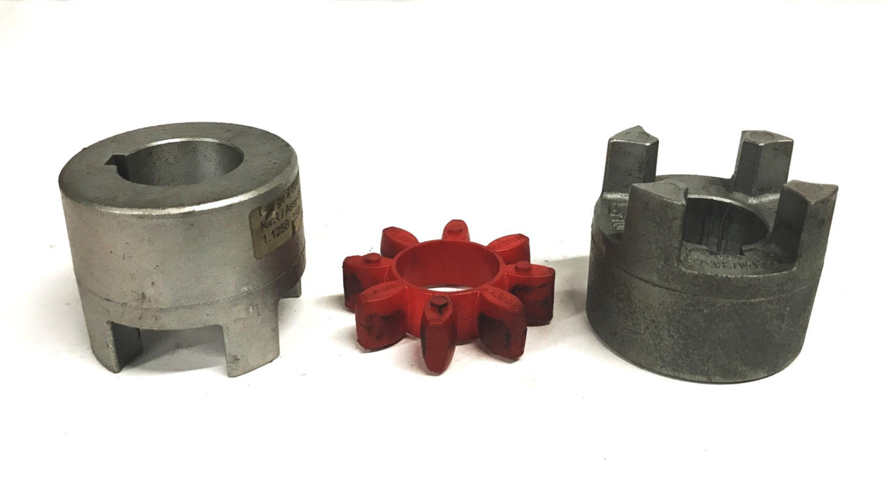 KTR 1-1/8 inch Jaw Coupler Assembly with Rubber Insert D-48407 NOS