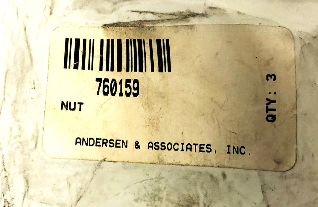 Anderson & Associates Lock Nut 760-159 [Lot of 2] NOS