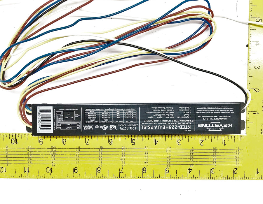Keystone Electronic Fluorescent Ballast KTEB-228HE-UV-PS-SL [Lot of 2] NOS