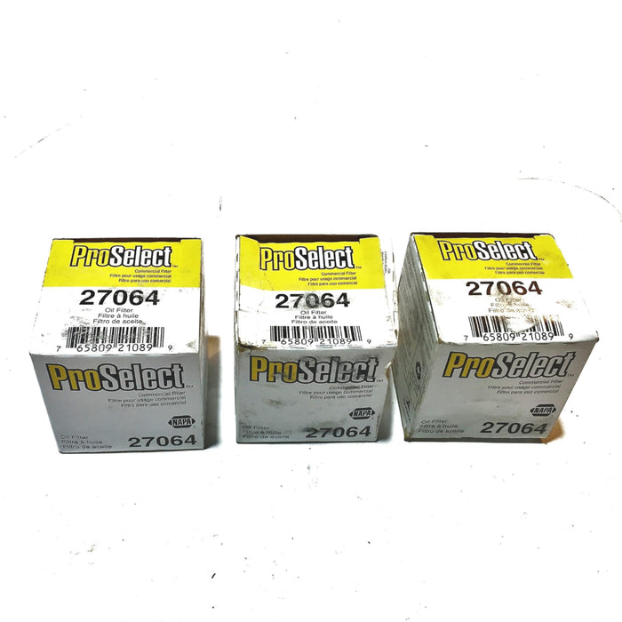 NAPA ProSelect Oil Filter 27064 [Lot of 3] NOS