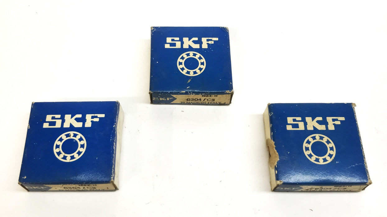 SKF Deep Groove Ball Bearing 6304 [Lot of 3] NOS