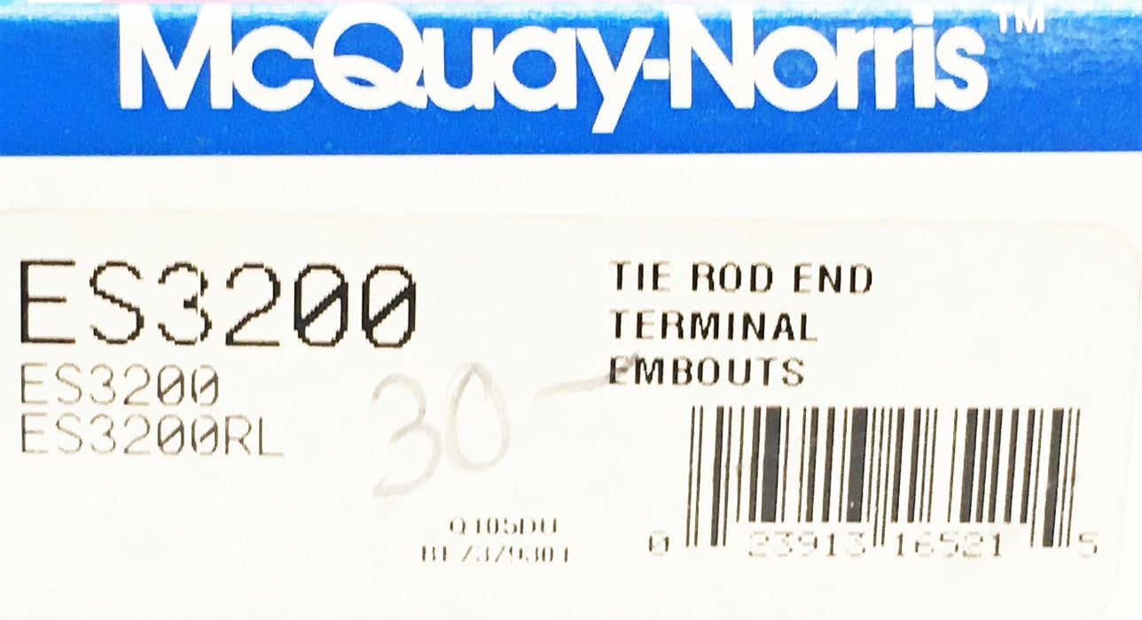 McQuay-Norris Steering Tie Rod End ES3200 NOS