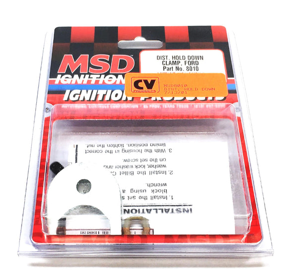 MSD Ignition Distributor Hold Down Clamp For Ford 8010 NOS