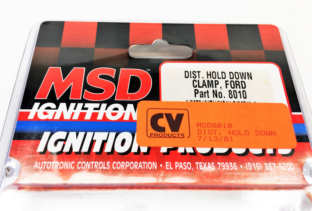 MSD Ignition Distributor Hold Down Clamp For Ford 8010 NOS