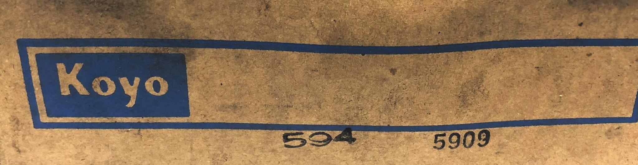 Koyo Tapered Roller Bearing Cone 594 [Lot of 2] NOS